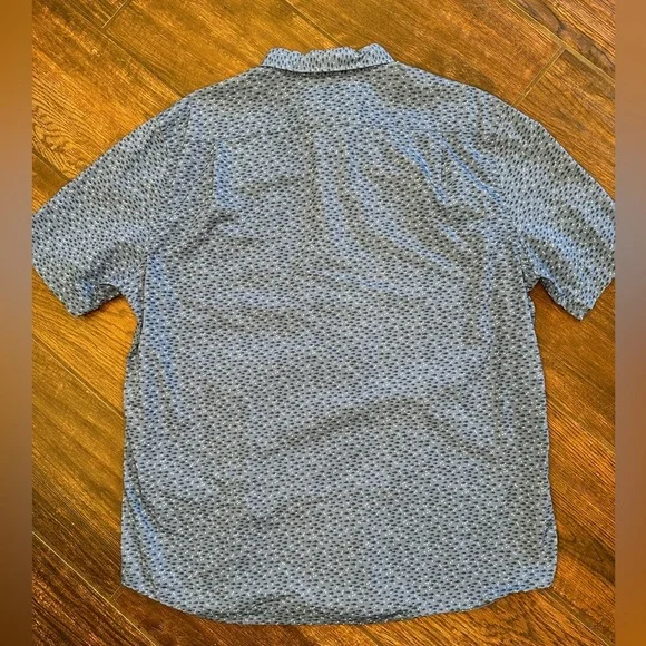 Southern Tide Shirt Mens L Blue Button Up S/S fish trim fit 100% cotton - Picture 5 of 7